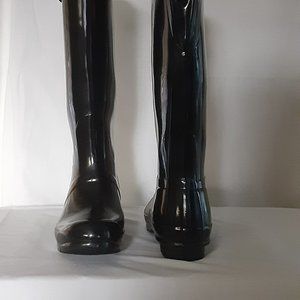 Hunter Women's Original Glossy Knee high Boots Size 8